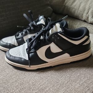 Nike Dunk Low Panda Black White Lace-Up Sneakers